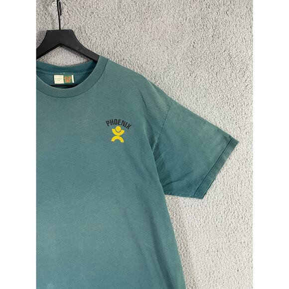 Vintage Phoenix The Fitness Center Green Graphic T-Shirt X-Large USA Made Cotton - Picture 3 of 8